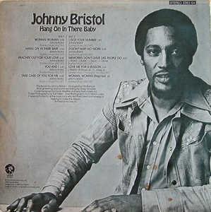 Back Cover Album Johnny Bristol - Hang On In There Baby