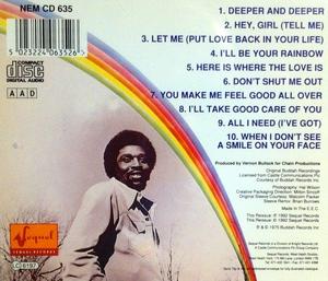 Back Cover Album Bobby Wilson - I'll Be Your Rainbow  | sequel (orig buddah) records | NEM CD 635 | US