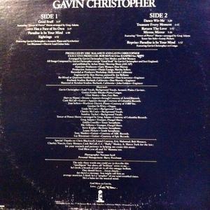 Back Cover Album Gavin Christopher - Gavin Christopher 76