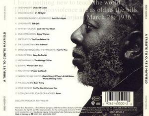 Back Cover Album Various Artists - A Tribute To Curtis Mayfield