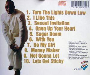 Back Cover Album Willis Dempo - Turn The Lights Down