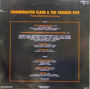 Back Cover Album Grandmaster Flash And The Furious Five - White Lines