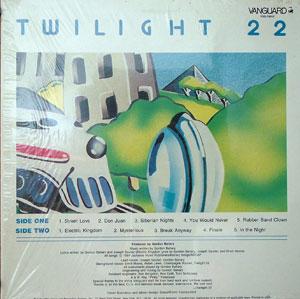 Back Cover Album Twilight 22 - Twilight 22