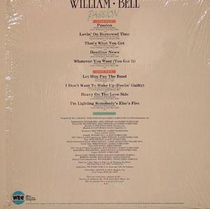 Back Cover Album William Bell - Passion