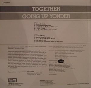 Back Cover Album Together - Going Up Yonder