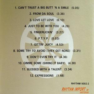 Back Cover Album Tony Scott - Expressions From Da Soul