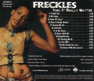 Back Cover Album Freckels - Does It Really Matter