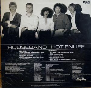 Back Cover Album Houseband - Hot Enuff