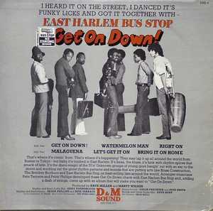 Back Cover Album East Harlem Bus Stop - Get On Down!