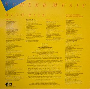 Back Cover Album Scheer Music - High Rise