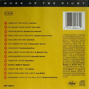 Back Cover Album The Whispers - More Of The Night