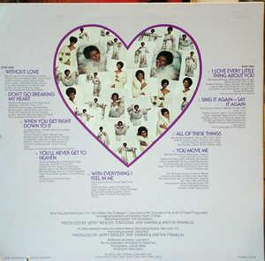 Back Cover Album Aretha Franklin - With Everything I Feel In Me