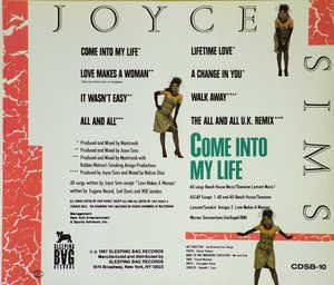 Back Cover Album Joyce Sims - Come Into My Life