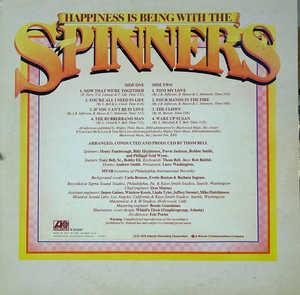 Back Cover Album The Spinners - Happiness Is Being With The Spinners