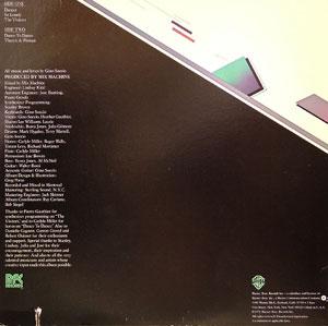 Back Cover Album Gino Soccio - Outline