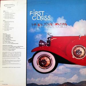 Back Cover Album First Class - GOING FIRST CLASS