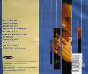 Back Cover Album Keni Burke - Nothin' But Love