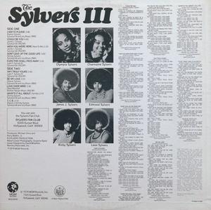Back Cover Album Sylvers - The Sylvers III