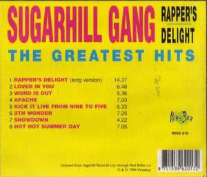 Back Cover Album Sugarhill Gang - Rappers Delight (the Greatest Hits)