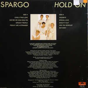 Back Cover Album Spargo - Hold On