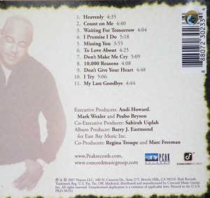 Back Cover Album Peabo Bryson - Missing You