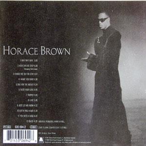 Back Cover Album Horace Brown - Horace Brown