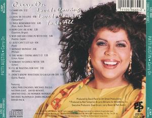 Back Cover Album Patti Austin - Carry On