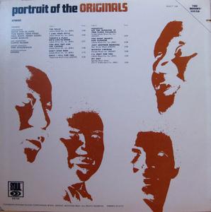 Back Cover Album The Originals - Portrait Of The Originals