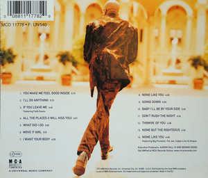 Back Cover Album Aaron Hall - Inside Of You