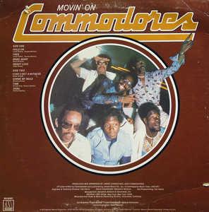 Back Cover Album Commodores - Movin' On