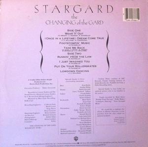 Back Cover Album Stargard - The Changing Of The Gard