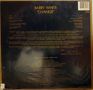 Back Cover Album Barry White - Change  | unlimited gold records | FZ38048 | US