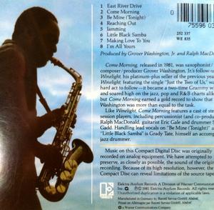 Back Cover Album Grover Washington Jr - Come Morning  | elektra records | 252 337 | DE