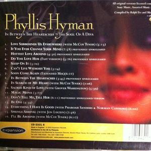 Back Cover Album Phyllis Hyman - In Between The Heartaches - The Soul Of A Diva