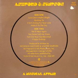 Back Cover Album Ashford & Simpson - A Musical Affair