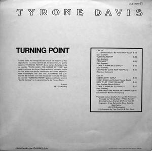 Back Cover Album Tyrone Davis - Turning Point