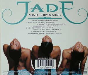 Back Cover Album Jade - MIND, BODY & SONG