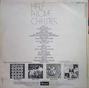 Back Cover Album The Chi-lites - Half A Love