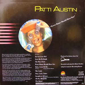 Back Cover Album Patti Austin - Every Home Should Have One