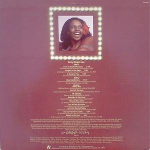 Back Cover Album Betty Wright - Betty Wright Live