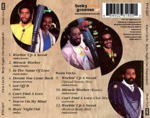 Back Cover Album First Circle - Boys Night Out  | funkytowngrooves usa records | FTG-227 | US