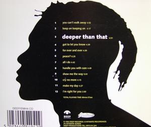 Back Cover Album Lex - Deeper Than That