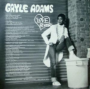 Back Cover Album Gayle Adams - Love Fever