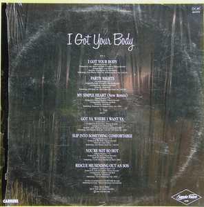 Back Cover Album Carol Douglas - I Got Your Body