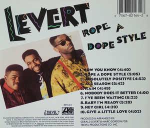 Back Cover Album Levert - Rope A Dope Style