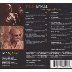 Back Cover Album Phillip Manuel - Love Happened To Me