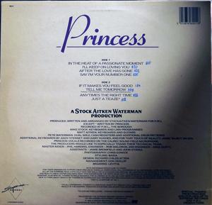 Back Cover Album Princess - Princess