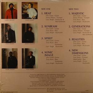 Back Cover Album Larry Bright - New Dimensions