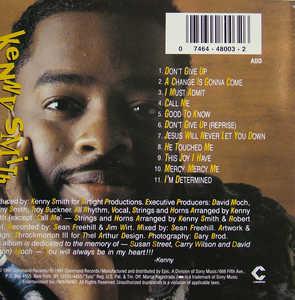 Back Cover Album Kenny Smith - Don't Give Up