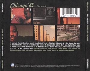 Back Cover Album Dave Hollister - Chicago '85... The Movie